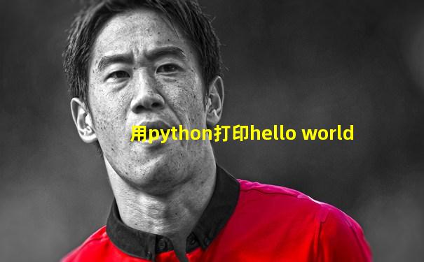 用python打印hello world